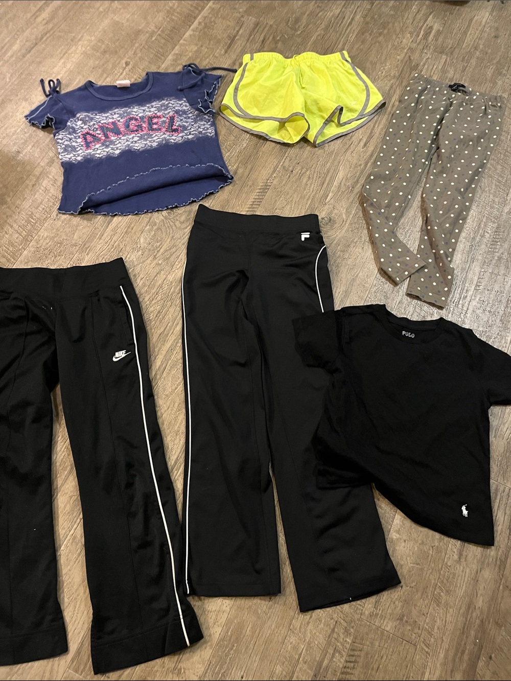 Bundle 6 items Polo by Ralph Lauren Girls' Black Knit Joggers with Small Logo